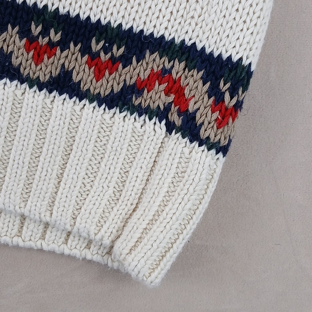 American Eagle XL Mens Sweater V Neck Cricket Chunky Knit 22x25 Vintage - Picture 5 of 14